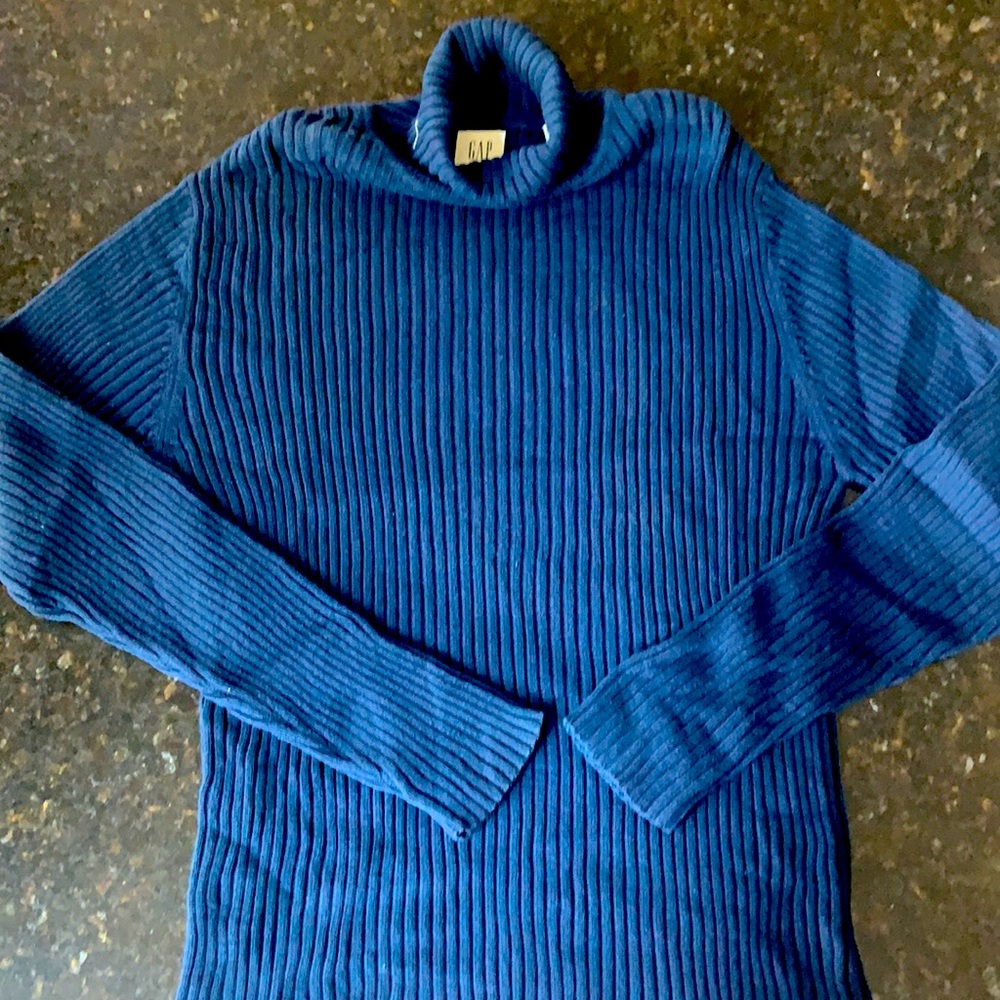 GAP blue turtleneck sweater size L